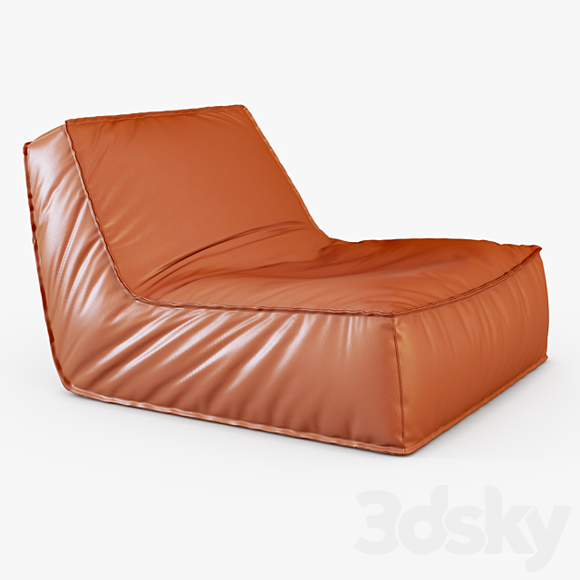 Zoe low lounge chair 3DSMax File - thumbnail 1