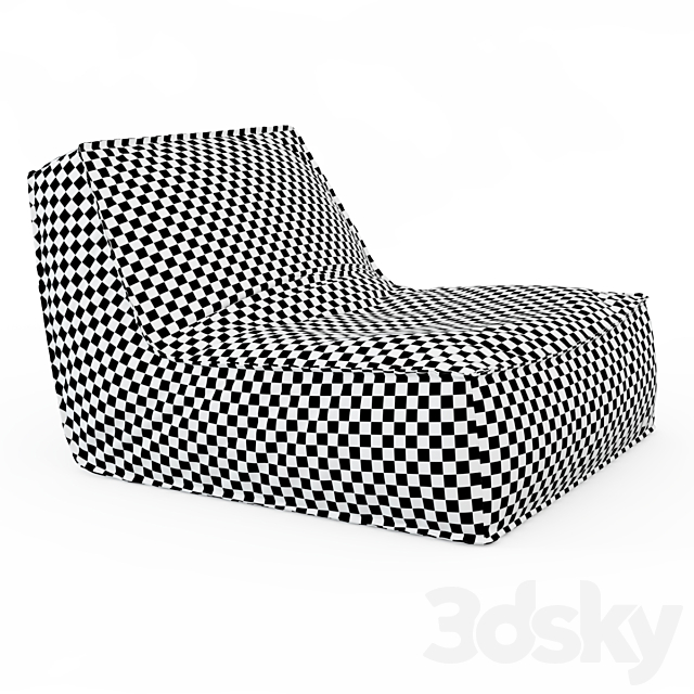 Zoe low lounge chair 3DSMax File - thumbnail 3