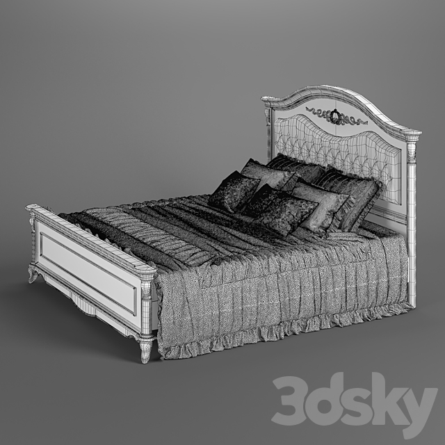 230_Carpenter_Bed_A_Plan_2_2036x2126x1450 3DS Max Model - thumbnail 4