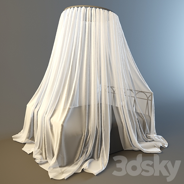 A round-shaped canopy 3DS Max Model - thumbnail 1