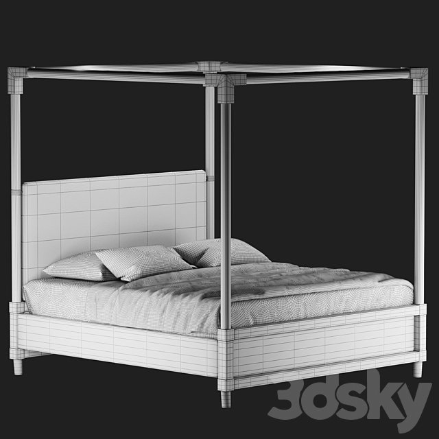 Acrylic Canopy Bed “Rayleigh” 3DSMax File - thumbnail 3