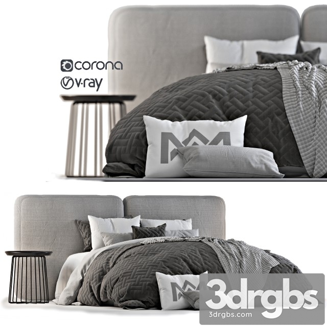 Adairs Bed 2 3dsmax Download - thumbnail 1