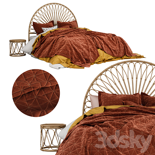 Adairs sahara coverlet 3DSMax File - thumbnail 1