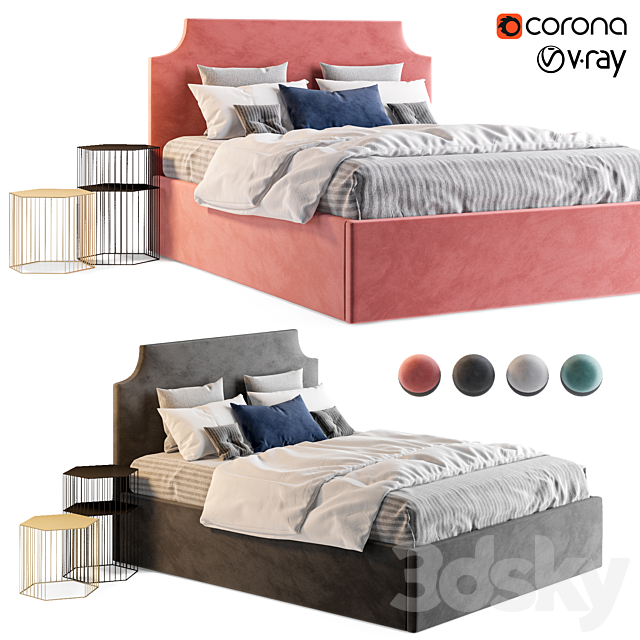 Adona bed 3DSMax File - thumbnail 1