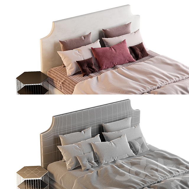 Adona bed 3DSMax File - thumbnail 5