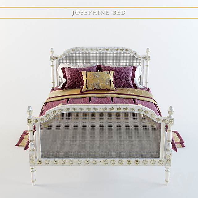 AFK_Josephine Bed 3DS Max Model - thumbnail 3