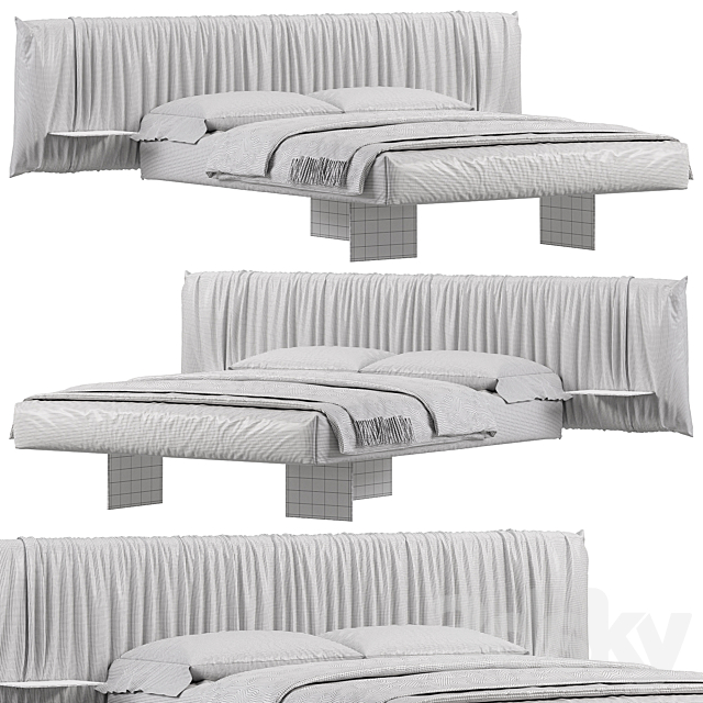 Air Replis Bed by Lago 3DS Max Model - thumbnail 3