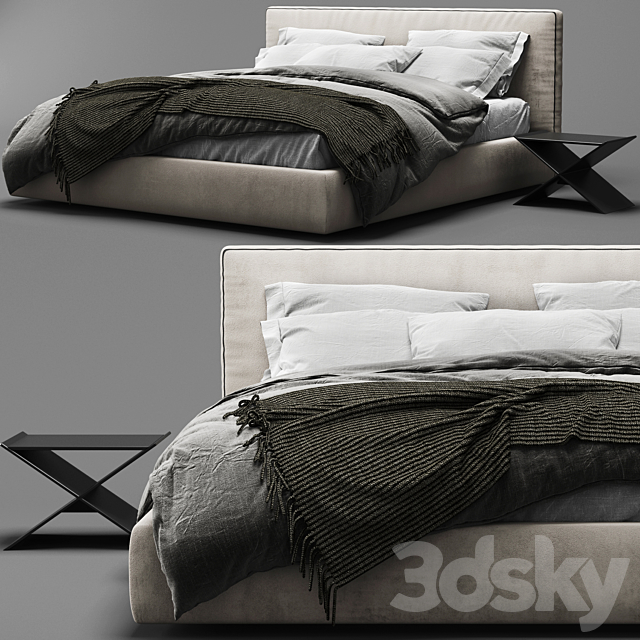 Alberta laguna bed 3DSMax File - thumbnail 2