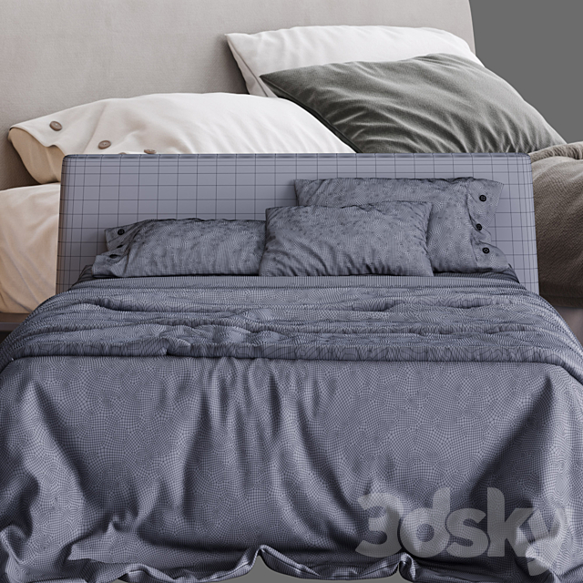 Alf Dafre bed Xilo 3DSMax File - thumbnail 3