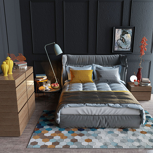 Alf Oregon bed 3DSMax File - thumbnail 1