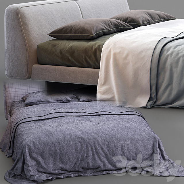 Alivar Bed FENG 3DSMax File - thumbnail 3