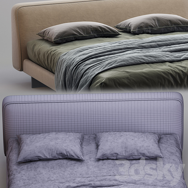 Alivar Bed FENG 3DSMax File - thumbnail 3