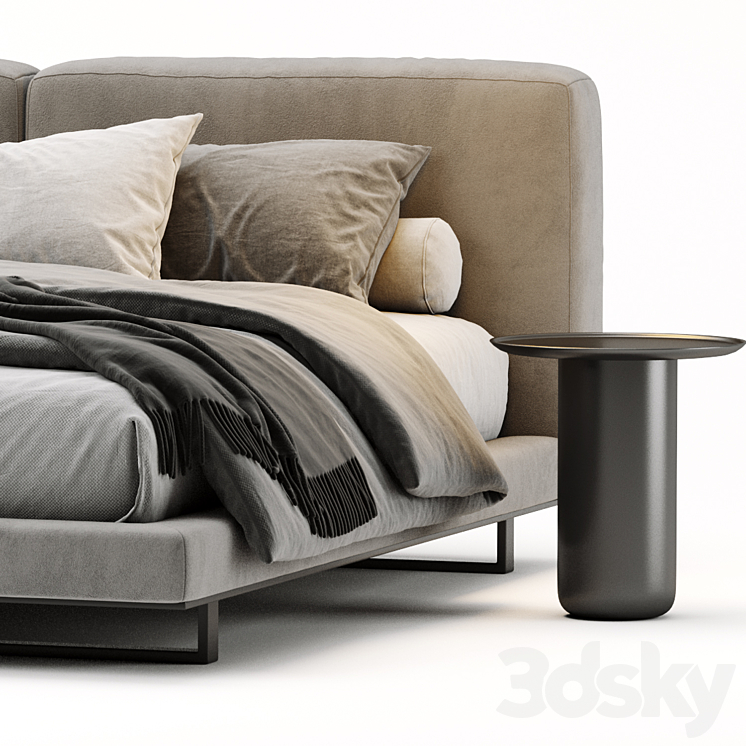 Alivar Echo Bed 3DS Max Model - thumbnail 2