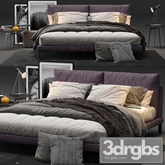 Alivar Lady B Bed 3dsmax Download - thumbnail 1