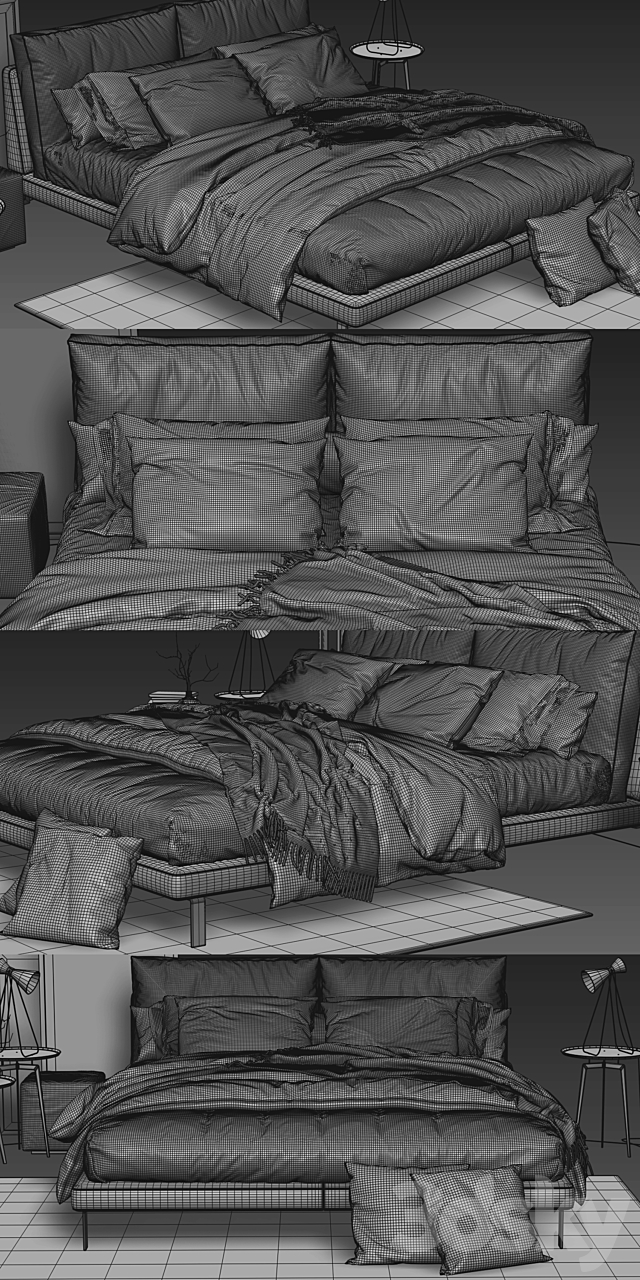 Alivar Lady B Bed 3DSMax File - thumbnail 3