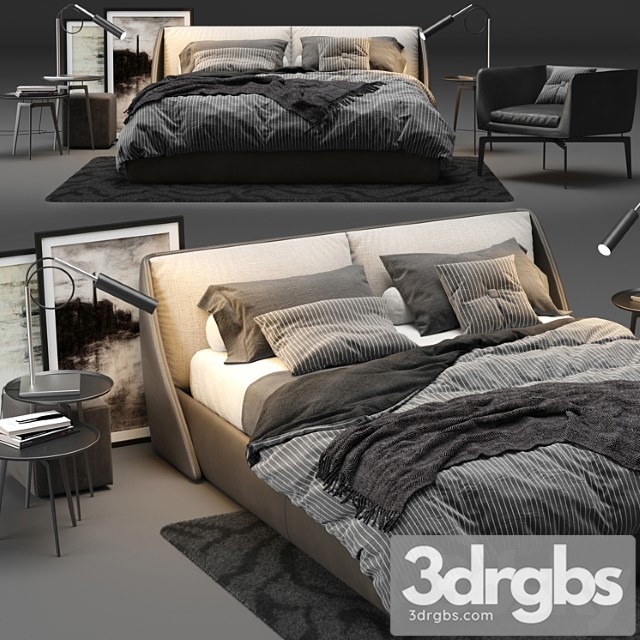 Alivar lagoon bed 2 3dsmax Download - thumbnail 1