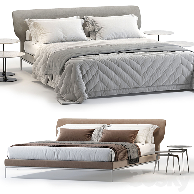 Alivar Maya Bed 3DS Max Model - thumbnail 1