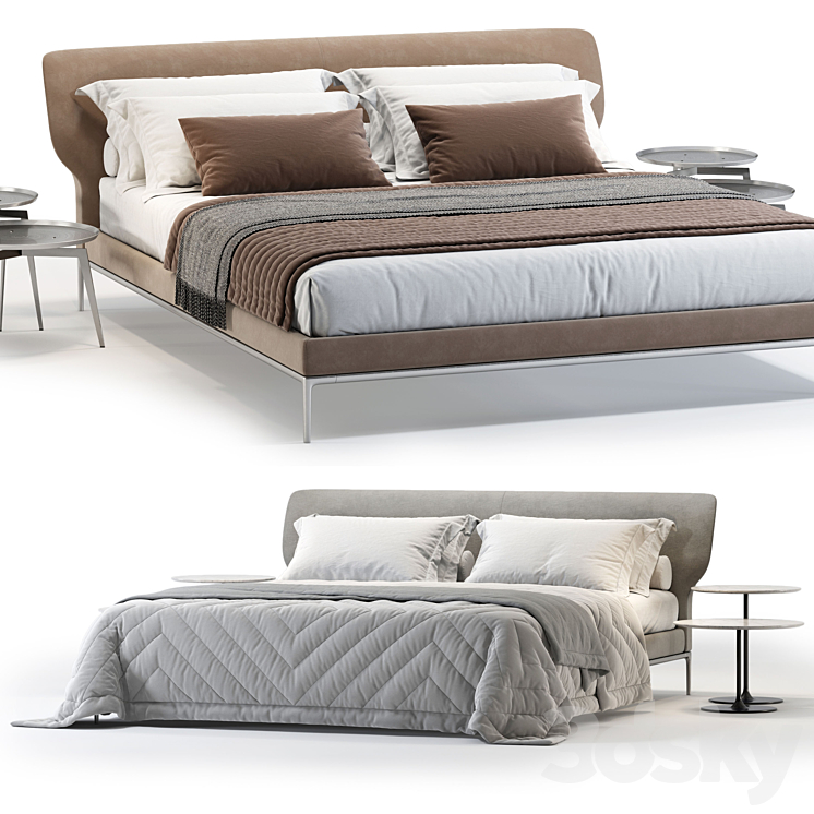 Alivar Maya Bed 3DS Max Model - thumbnail 2