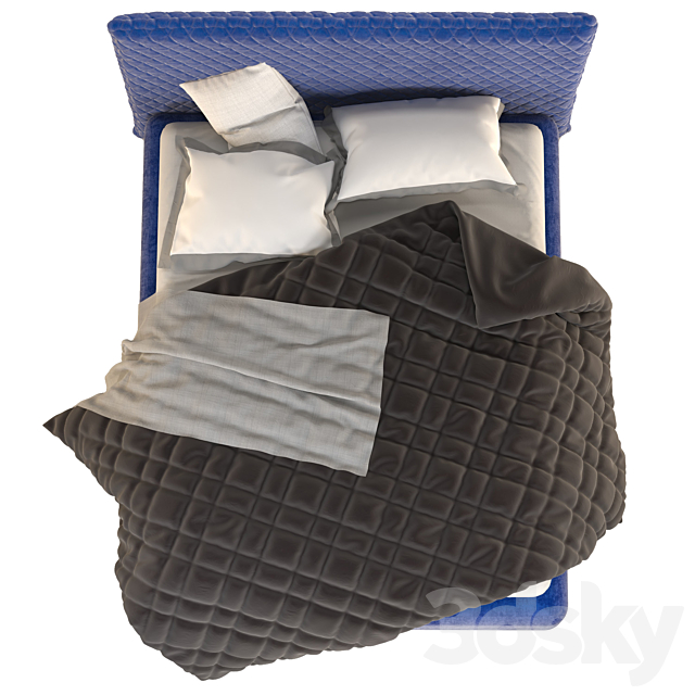 ALVA-QUILTED BED 3DSMax File - thumbnail 2