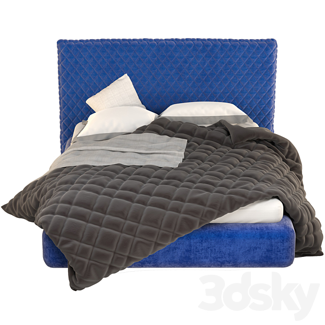 ALVA-QUILTED BED 3DSMax File - thumbnail 4