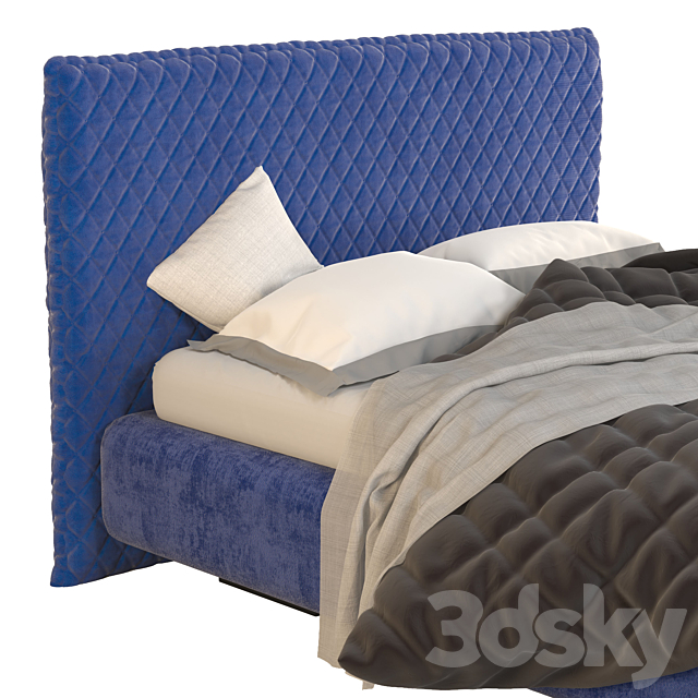 ALVA-QUILTED BED 3DSMax File - thumbnail 5