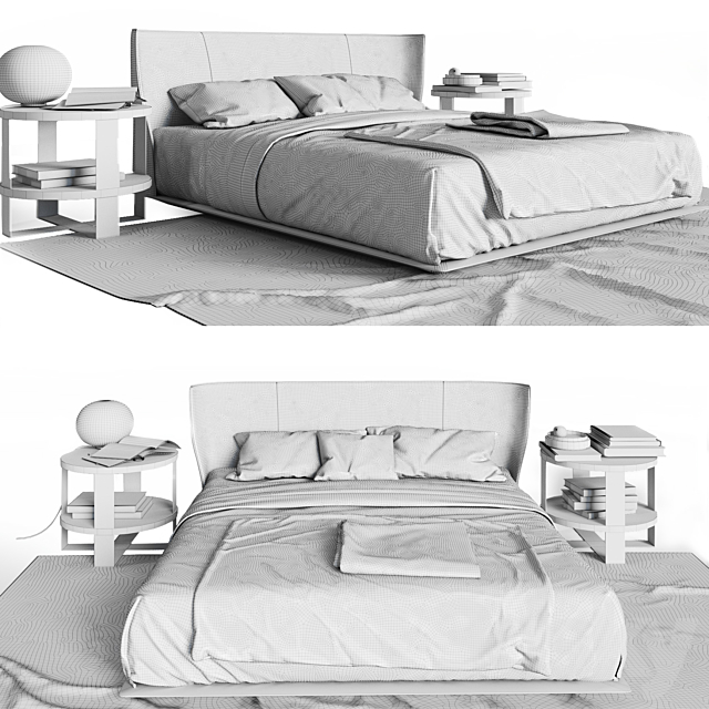 Alys Bed by B & B Italia 3DSMax File - thumbnail 3