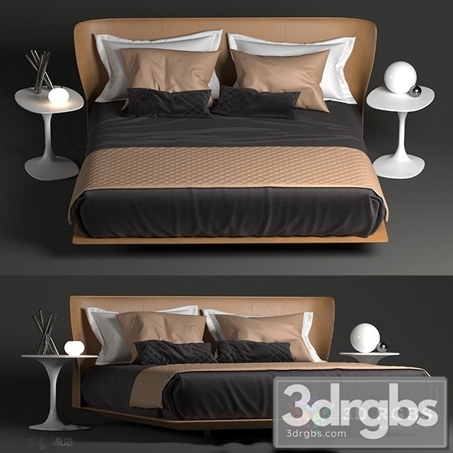 Alys Moderm Bed 3dsmax Download - thumbnail 1