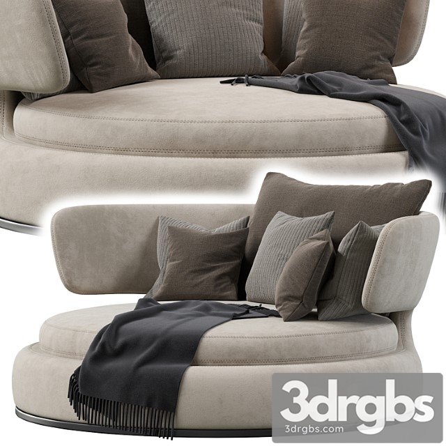 Amoenus Soft Maxalto Swivel Sofa 3dsmax Download - thumbnail 1