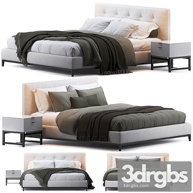 Andersen Bed by Minotti 1 3dsmax Download - thumbnail 1