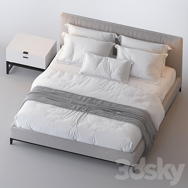 ANDERSEN BED BY MINOTTI 3DS Max Model - thumbnail 2