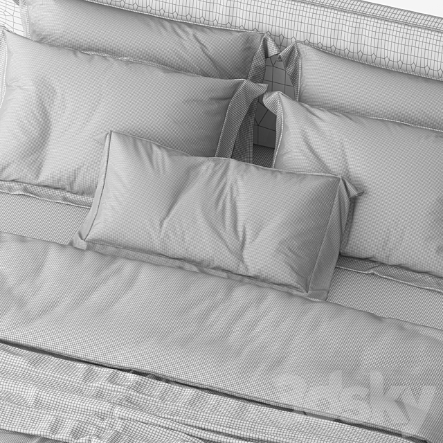 ANDERSEN BED BY MINOTTI 3DS Max Model - thumbnail 4