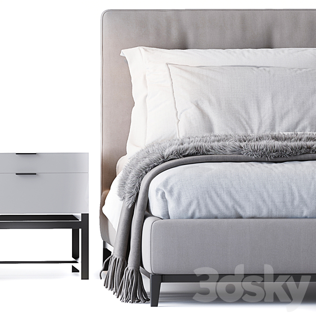 ANDERSEN BED BY MINOTTI 3DS Max Model - thumbnail 3