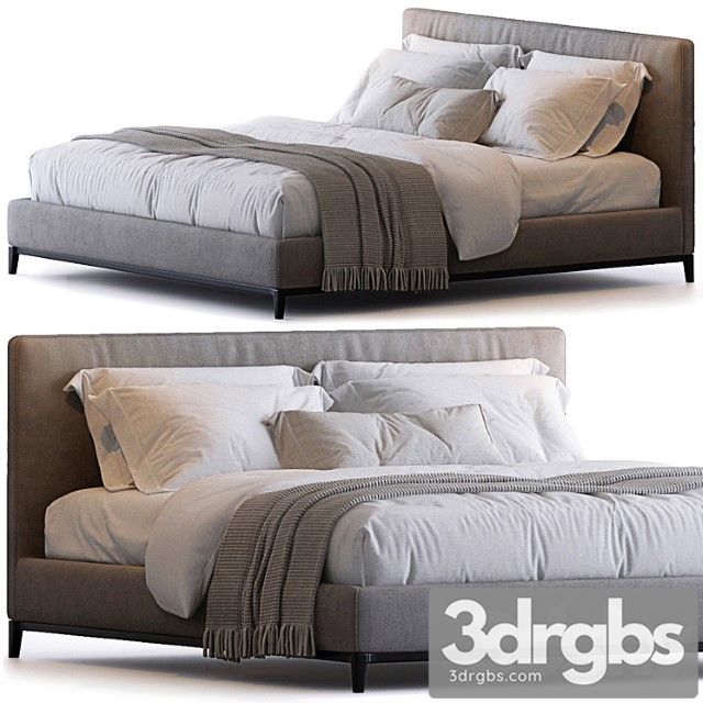 Andersen Bed by Minotti 3dsmax Download - thumbnail 1