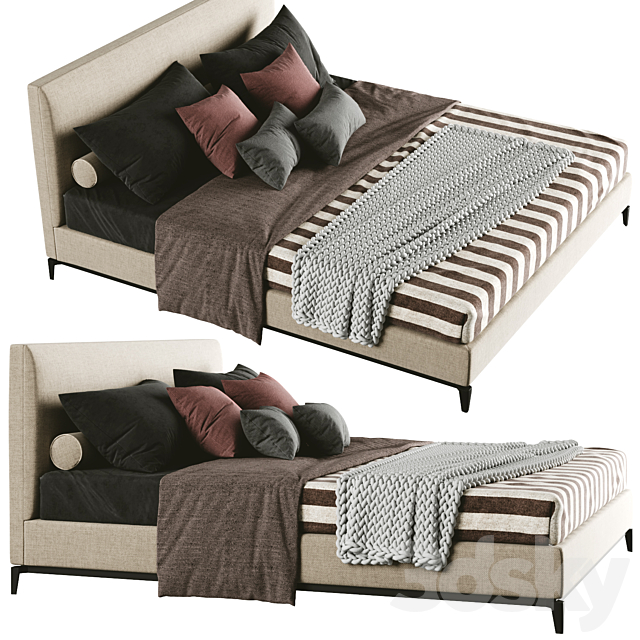 Andersen Bed by Minotti 3DSMax File - thumbnail 5