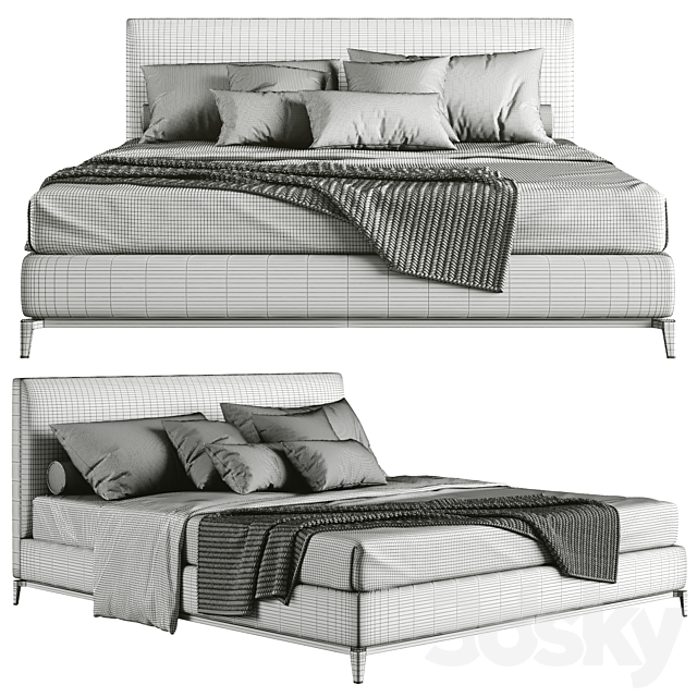 Andersen Bed Minotti 3DSMax File - thumbnail 2