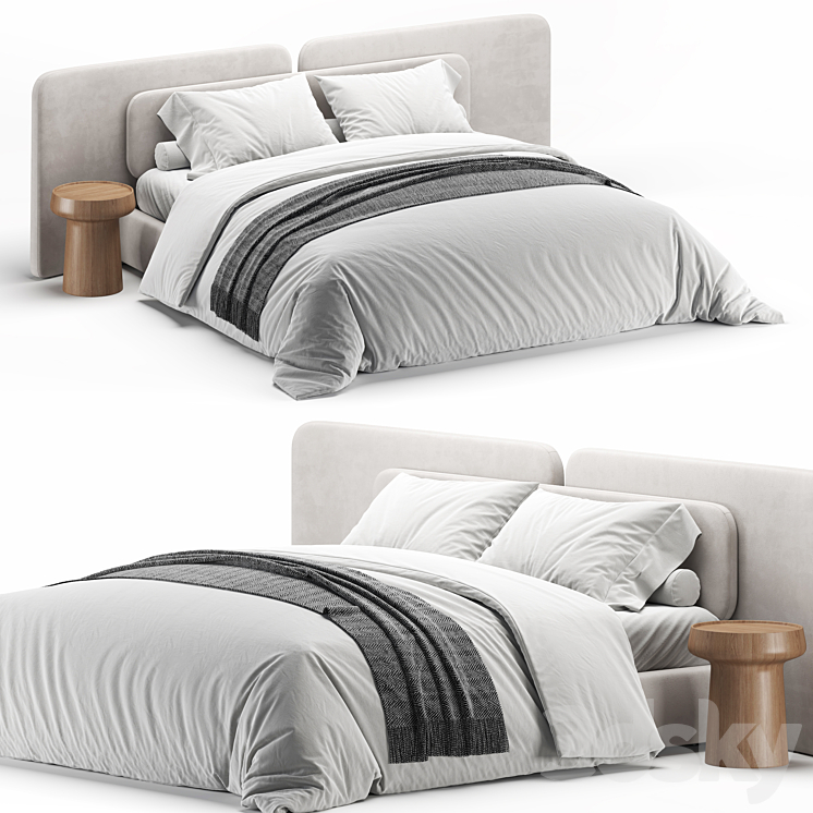 Angelo Bed 3DS Max Model - thumbnail 1