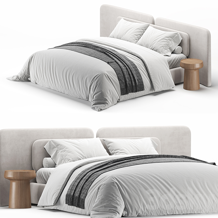 Angelo Bed 3DS Max Model - thumbnail 2