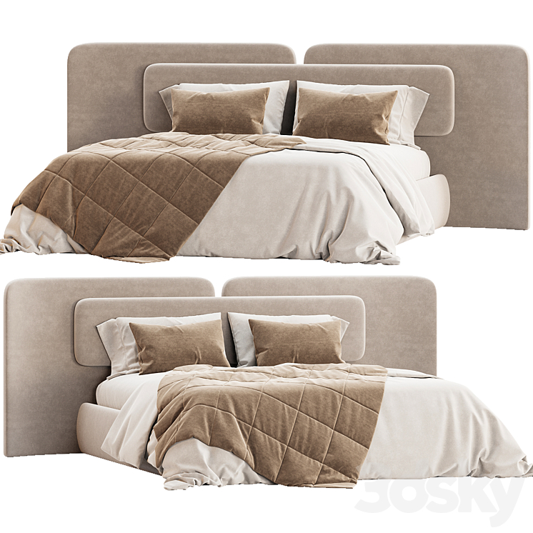 Angelo Bed 3DS Max Model - thumbnail 1