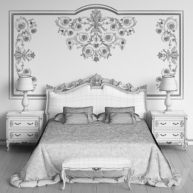 Angelo Cappellini Giglio Bedroom 3DS Max Model - thumbnail 3