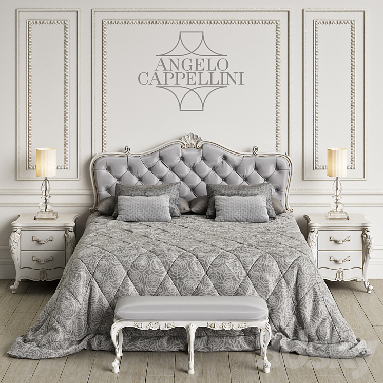 Angelo Cappellini Ponza Bedroom 3DS Max Model - thumbnail 1