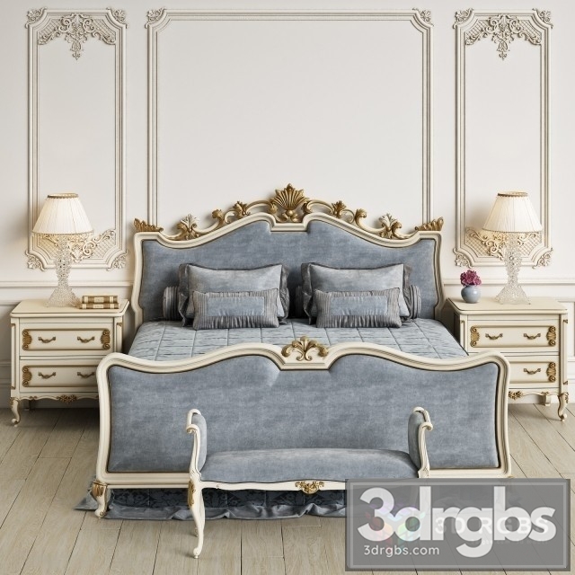 Angelo Cappellini Wagner Bedroom 3dsmax Download - thumbnail 1