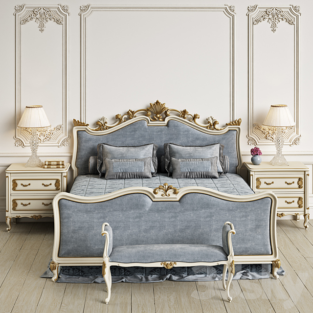 Angelo Cappellini Wagner Bedroom 3DSMax File - thumbnail 1