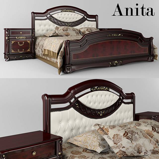 Anita bed 3DSMax File - thumbnail 1