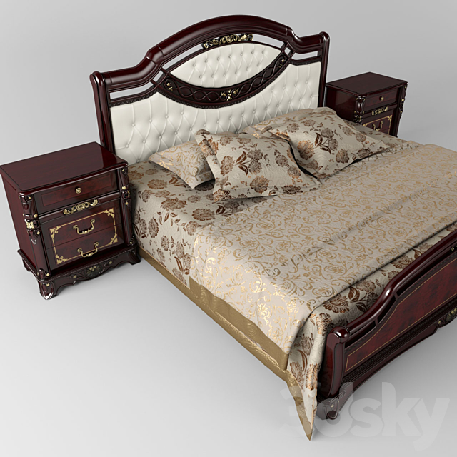 Anita bed 3DSMax File - thumbnail 2