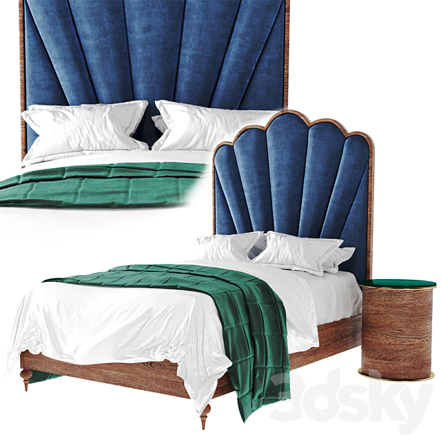 Anthropologie sofia bed 3DSMax File - thumbnail 1