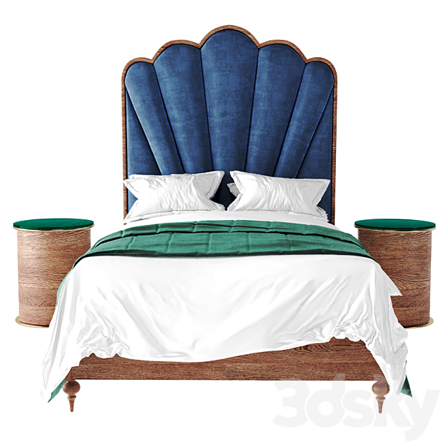 Anthropologie sofia bed 3DSMax File - thumbnail 2