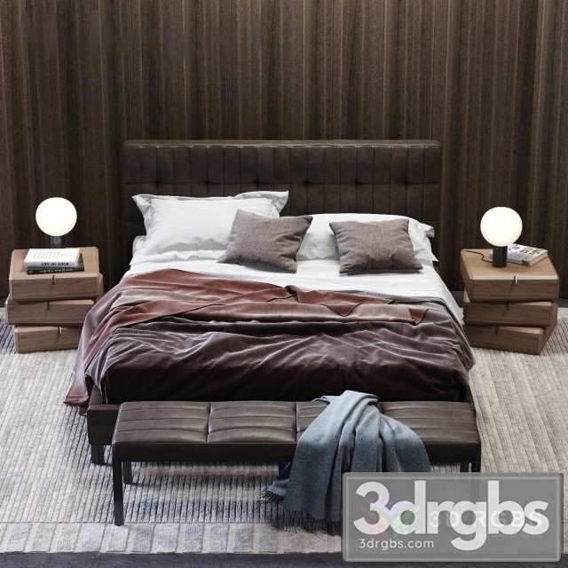 Anton Bed 3dsmax Download - thumbnail 1