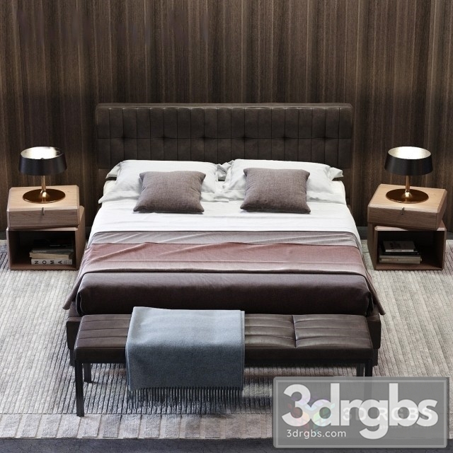 Anton Bed B 3dsmax Download - thumbnail 1