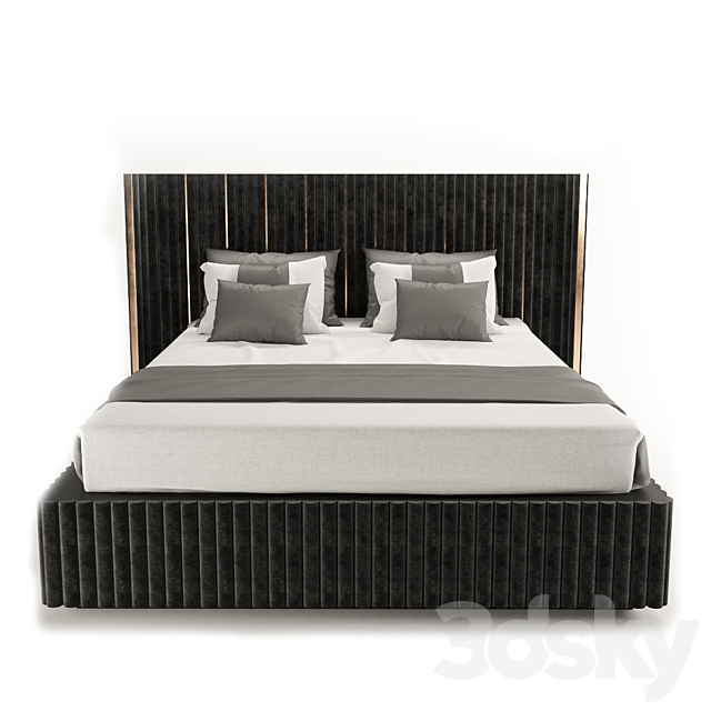 Any Home K027 bed 3DSMax File - thumbnail 2