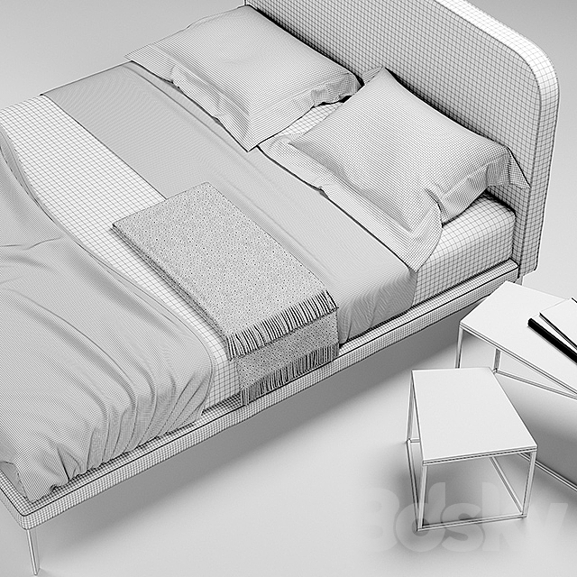 ARFLEX SUITE bed 3DS Max Model - thumbnail 2